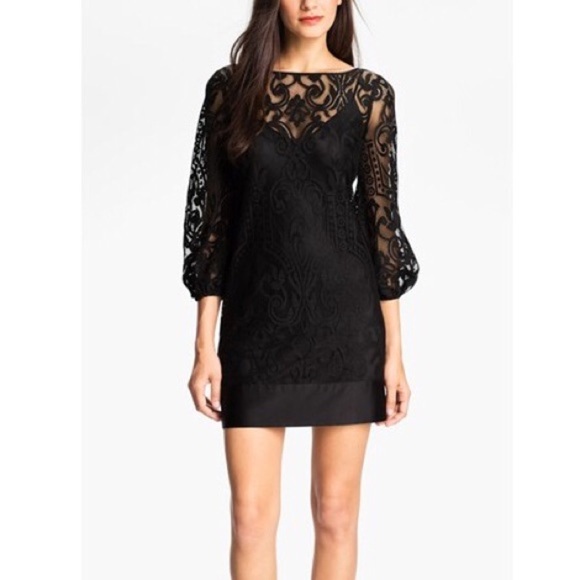 LAUNDRY by shelli segal eyelet shift dress - Picture 1 of 7